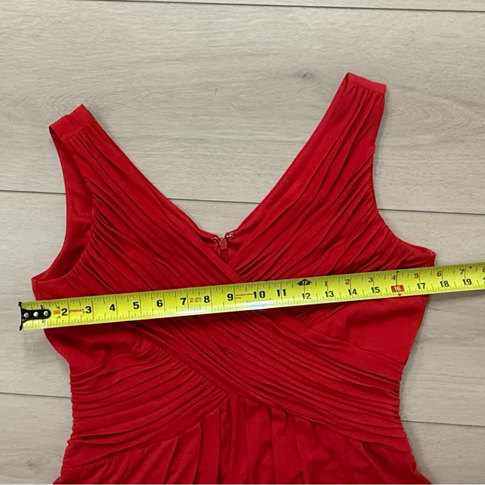 NWT Sangria Vibrant Red Dress Gown Sleeveless Size 10 - Picture 9 of 9